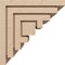 Ekena Millwork 12"W x 12"D x 12"H Wide Landon Rough Cedar Woodgrain TimberThane Corbel, Primed Tan CORUR12X12X12LANRCPR - alternate 6